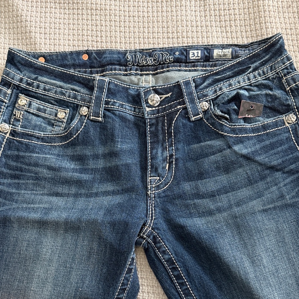 Miss Me Dark Blue Boot Cut Jeans